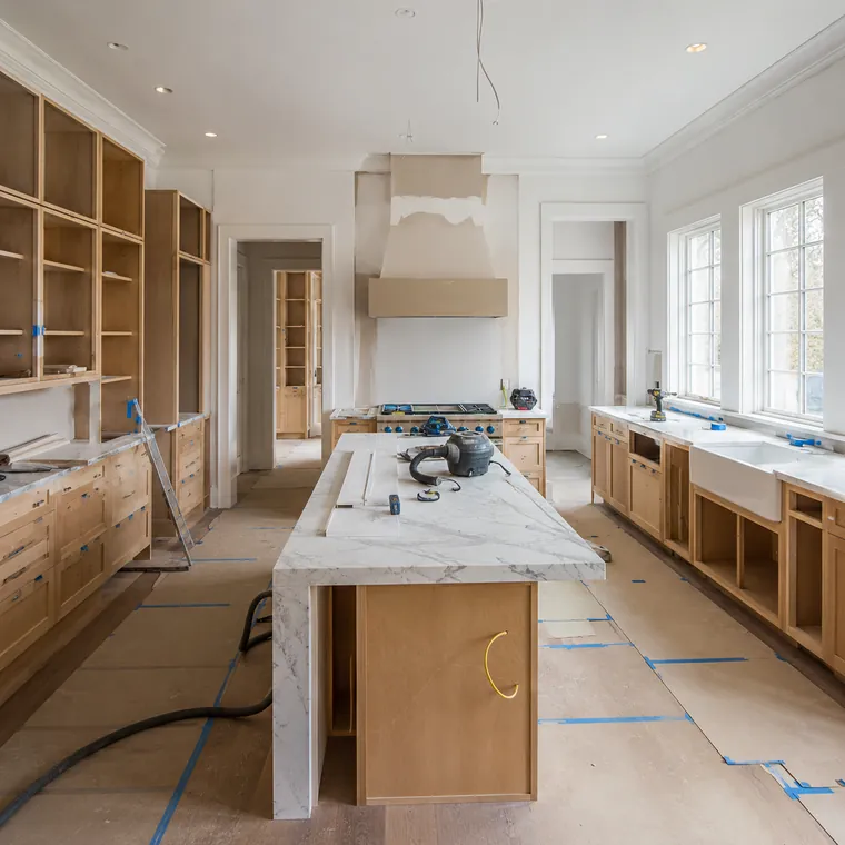 Luxury kitchen remodel in progress