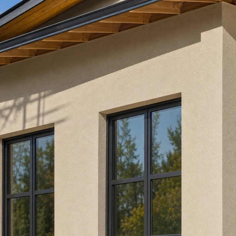 Finished stucco exterior concept