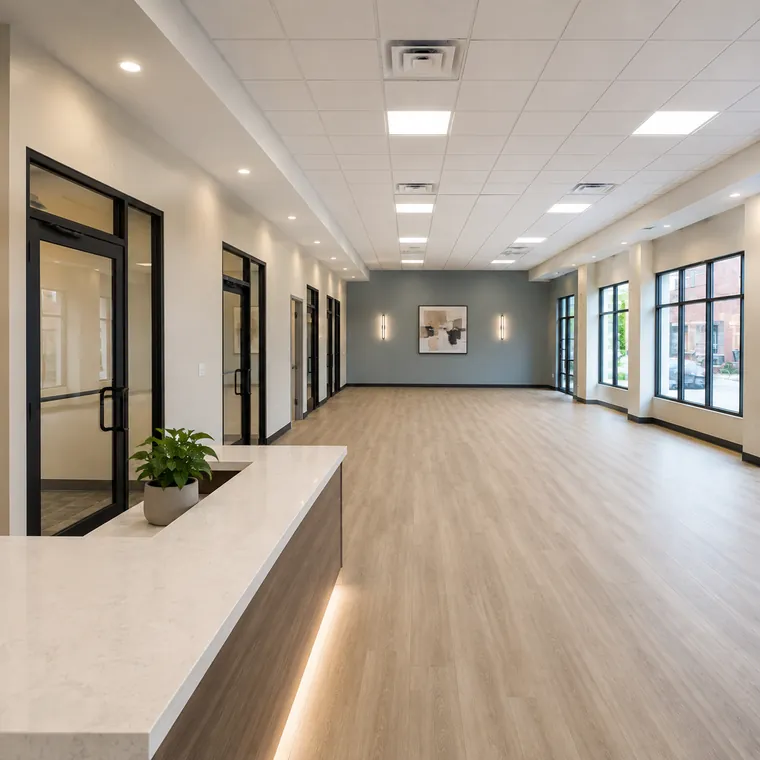 Finished commercial interior concept